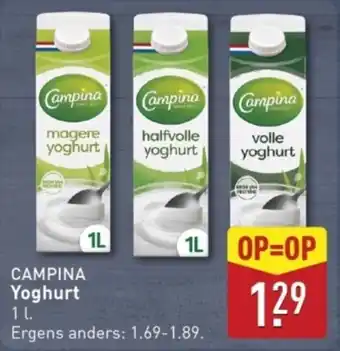 ALDI Campina Yoghurt aanbieding