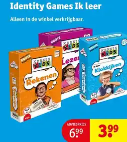 Kruidvat Identity Games Ik leer aanbieding