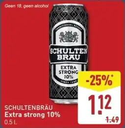 ALDI Schultenbräu extra strong 10% aanbieding