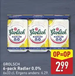 ALDI Grolsch 6-pack Radler 0.0% aanbieding