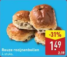 ALDI Reuze rozijnenbollen aanbieding