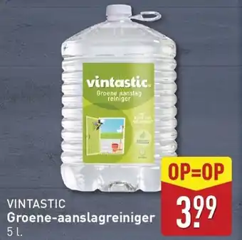 ALDI Vintastic. groene aanslag reiniger aanbieding