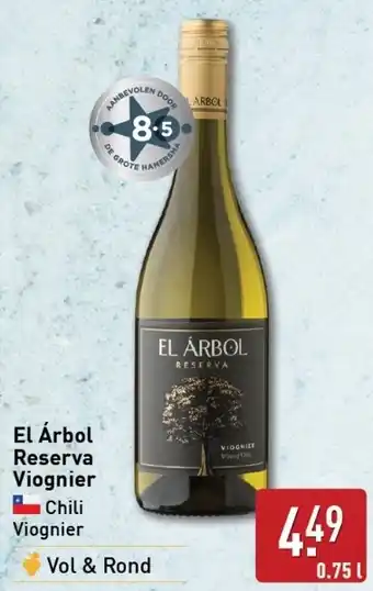 ALDI El Árbol Reserva Viognier aanbieding