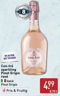 ALDI Con-tré sparkling Pinot Grigio rosé aanbieding