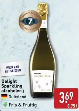 ALDI Delight Sparkling alcoholvrij aanbieding