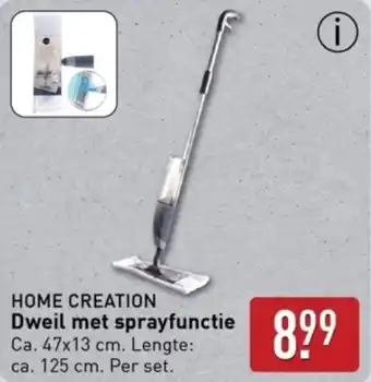 ALDI Home creation dweil met sprayfunctie aanbieding