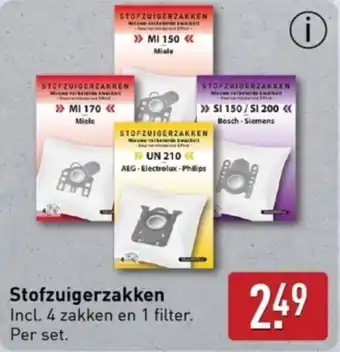 ALDI Stofzuigerzakken aanbieding