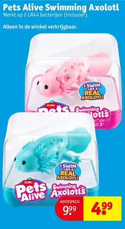 Kruidvat Pets Alive Swimming Axolotl aanbieding