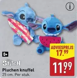 ALDI Stitch Pluchen knuffel aanbieding