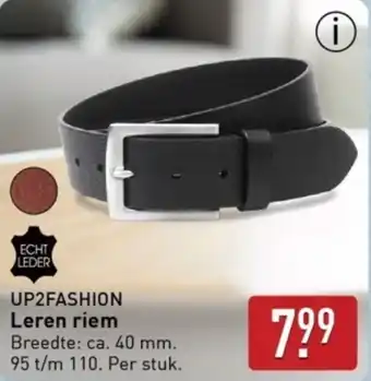 ALDI UP2FASHION Leren riem aanbieding