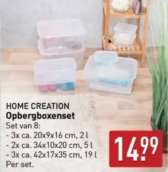 ALDI Home creation opbergboxenset aanbieding