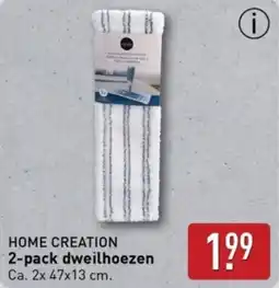 ALDI Home creation 2-pack dweilhoezen aanbieding