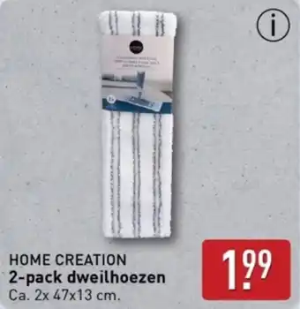 ALDI Home creation 2-pack dweilhoezen aanbieding