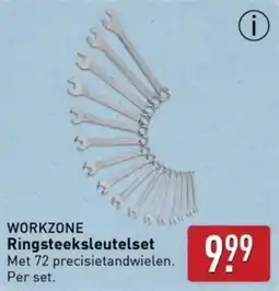 ALDI Workzone Ringsteeksleutelset aanbieding