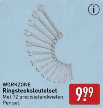 ALDI Workzone Ringsteeksleutelset aanbieding