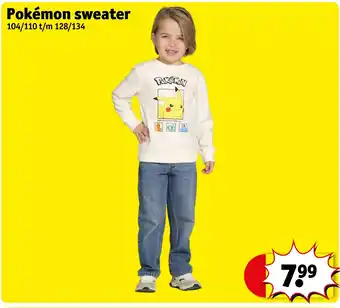 Kruidvat Pokémon sweater aanbieding