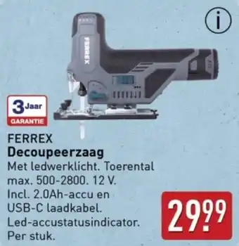 ALDI Ferrex Decoupeerzaag aanbieding