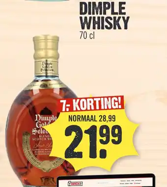 Super Dirck 3 DIMPLE WHISKY aanbieding