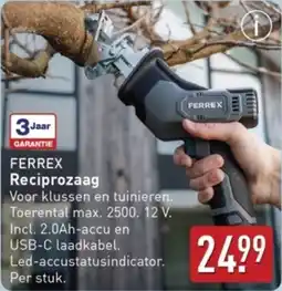 ALDI Ferrex reciprozaag aanbieding