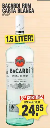 Super Dirck 3 BACARDI RUM CARTA BLANCA aanbieding