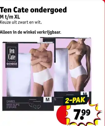 Kruidvat Ten Cate ondergoed aanbieding