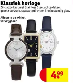 Kruidvat Klassiek horloge aanbieding