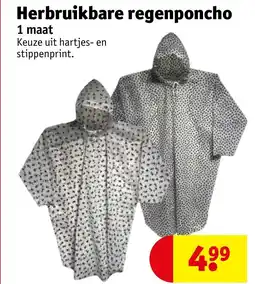 Kruidvat Herbruikbare regenponcho aanbieding