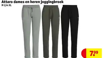 Kruidvat Attaro dames en heren joggingbroek aanbieding