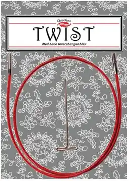 Amazon ChiaoGoo - ChiaoGoo Twist Rood (35cm, Mini) Kabel - 1 Stuk aanbieding