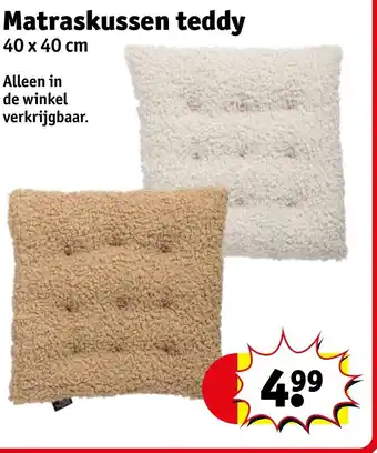 Kruidvat Matraskussen teddy aanbieding