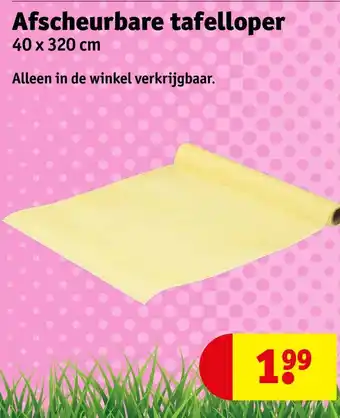 Kruidvat Afscheurbare tafelloper aanbieding