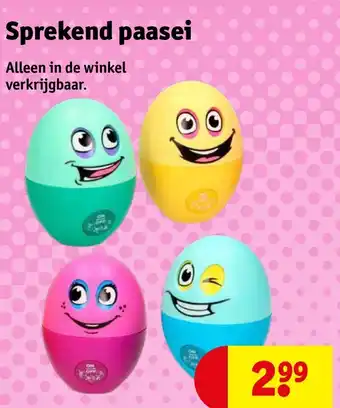 Kruidvat Sprekend paasei aanbieding