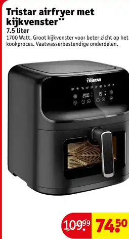 Kruidvat Tristar airfryer met kijkvenster aanbieding