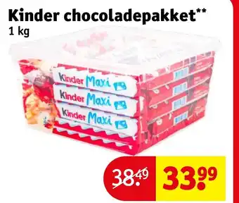 Kruidvat Kinder chocoladepakket aanbieding