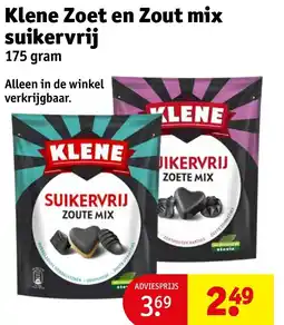 Kruidvat Klene Zoet en Zout mix suikervrij aanbieding