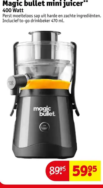 Kruidvat Magic bullet mini juicer aanbieding