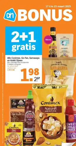 Albert Heijn Alle Conimex, Go-Tan, Samasaya aanbieding