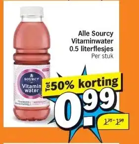 Albert Heijn Alle Sourcy Vitaminwater aanbieding