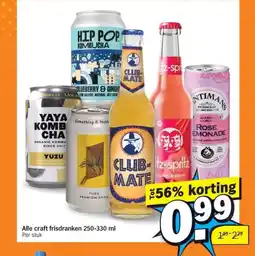 Albert Heijn Alle craft frisdranken 250-330 ml Per stuk aanbieding