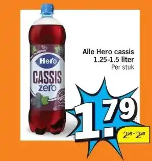 Albert Heijn Alle Hero cassis aanbieding