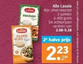 Albert Heijn Alle Lassie Bijv. zilvervliesrijst aanbieding