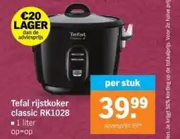 Albert Heijn Tefal rijstkoker classic RK1028 aanbieding