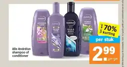 Albert Heijn Alle Andrélon shampoo of conditioner aanbieding