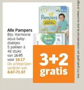 Albert Heijn Alle Pampers aanbieding