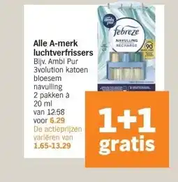 Albert Heijn Alle A-merk luchtverfrissers Bijv. Ambi Pur 3volution katoen aanbieding