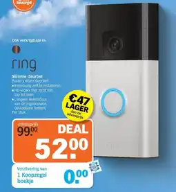 Albert Heijn Slimme deurbel Battery video doorbell aanbieding