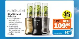 Albert Heijn nutribullet Ultra 1200 watt aanbieding