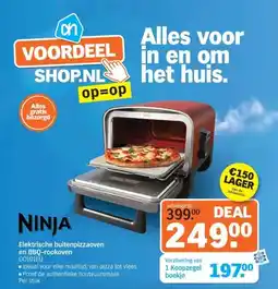 Albert Heijn NINJA Elektrische buitenpizzaovenen BBQ-rookoven aanbieding