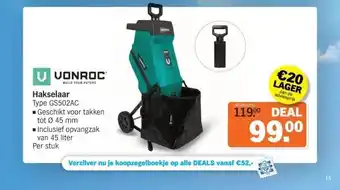 Albert Heijn UDNRDE Hakselaar aanbieding