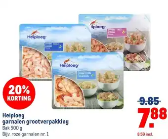 Makro Heiploeg garnalen grootverpakking aanbieding